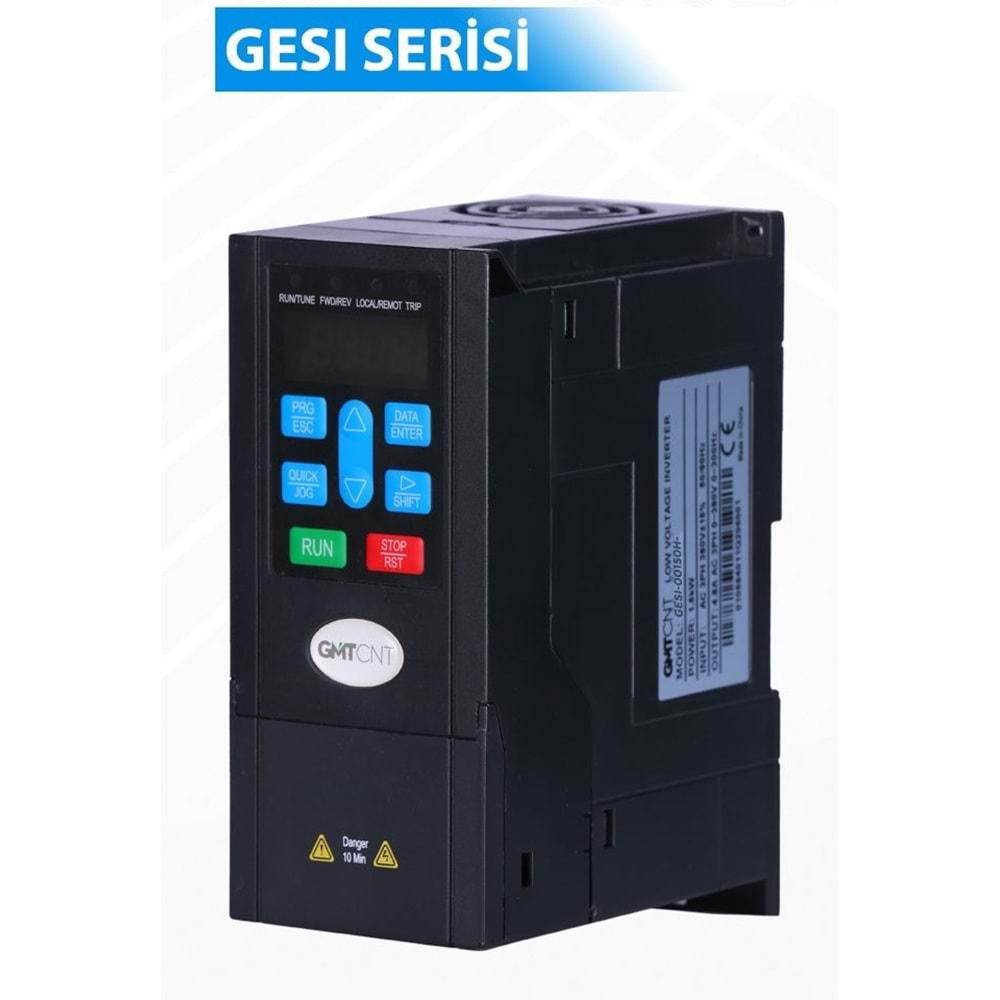 AC Motor Sürücü, Üç Faz 380VAC, 1.5 kW, GESI