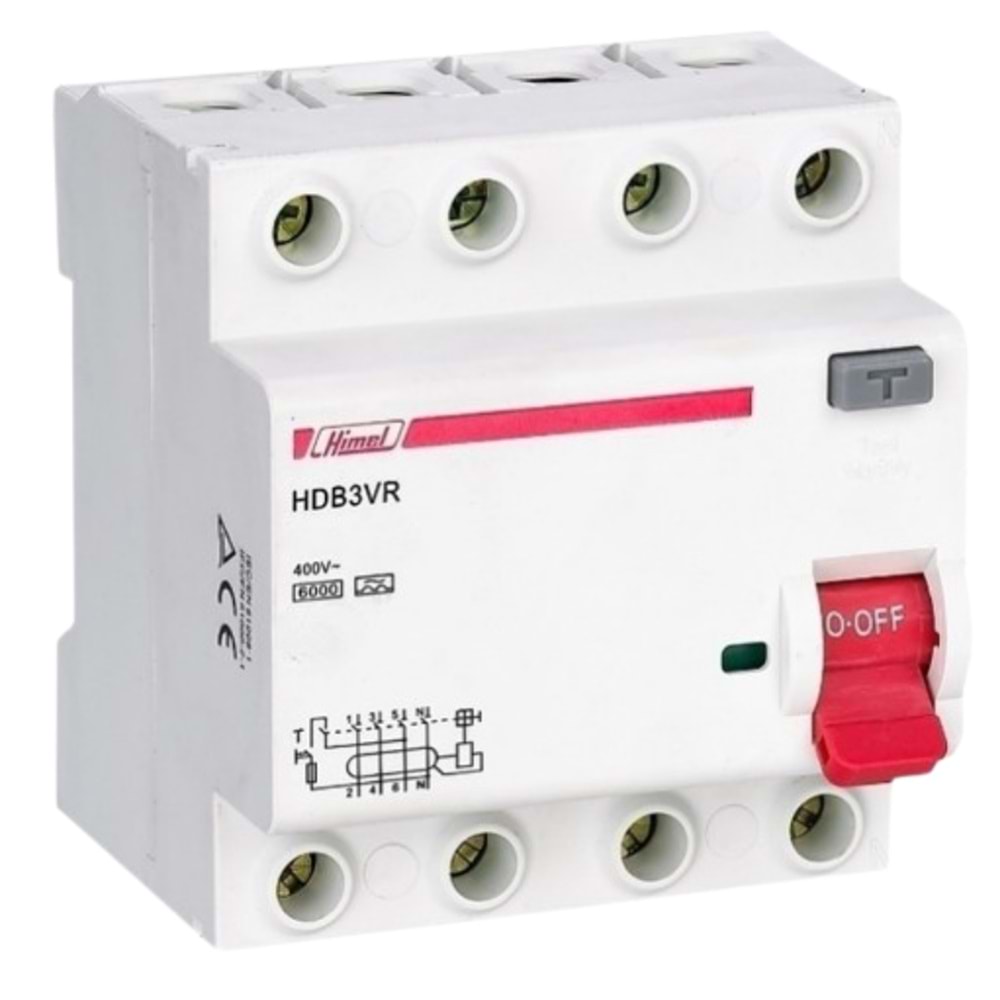 HİMEL 6kA 300mA 32 A 3P+N Kaçak Akım Rölesi AC Tİp