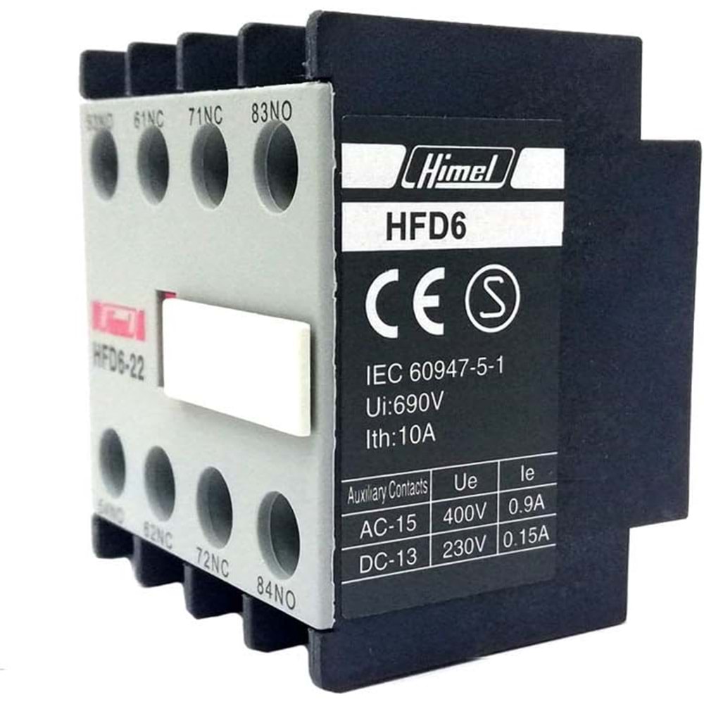 HİMEL Üstten Yardımcı Kontak 4NC