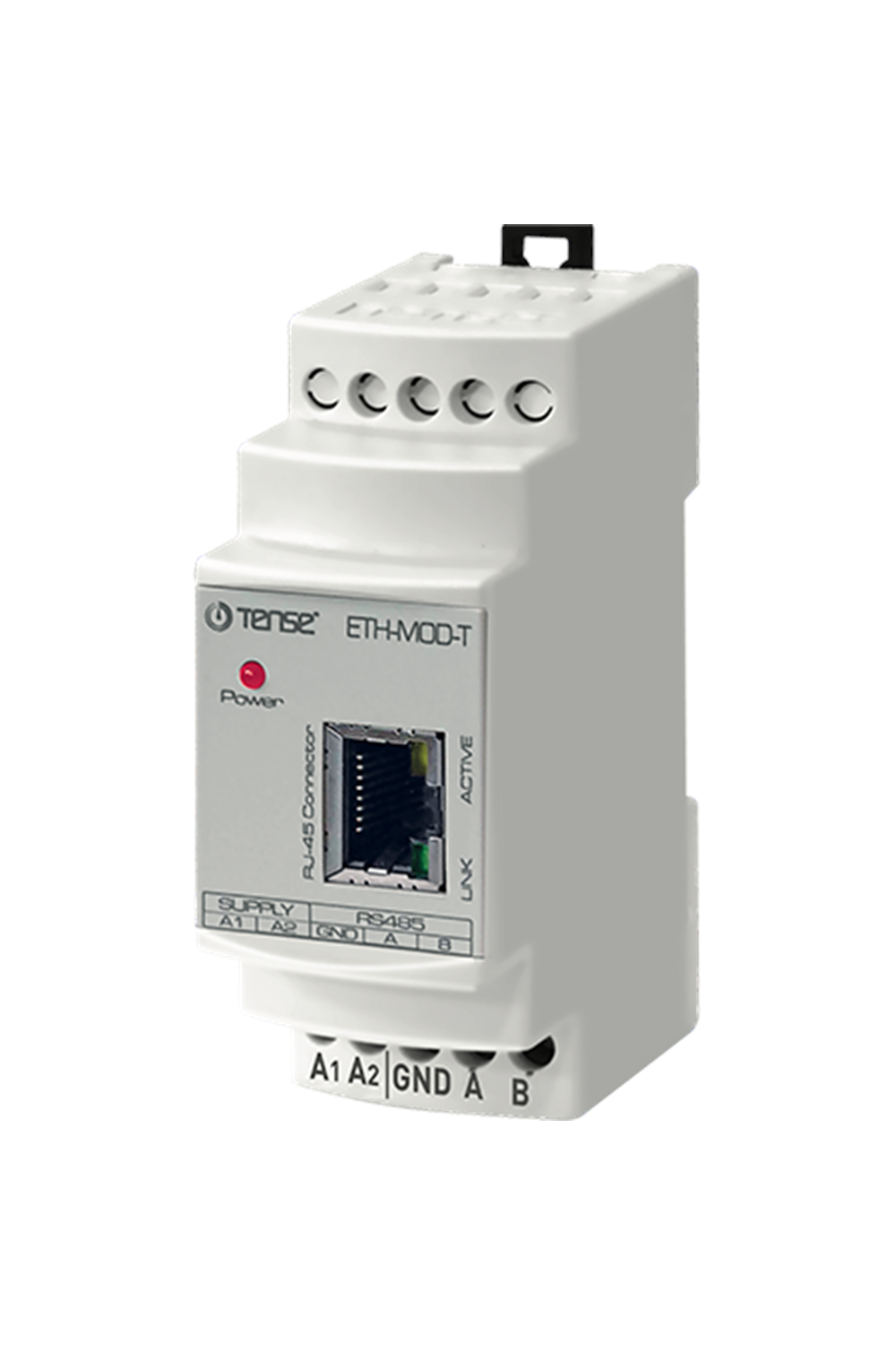 Ethernet Modem, RS-485, TCP-IP uyumlu, 10/100 Mbps ethernet, izoleli, ModBus iletişim, Maksimum 230400 Bps BESLEME:24V AC