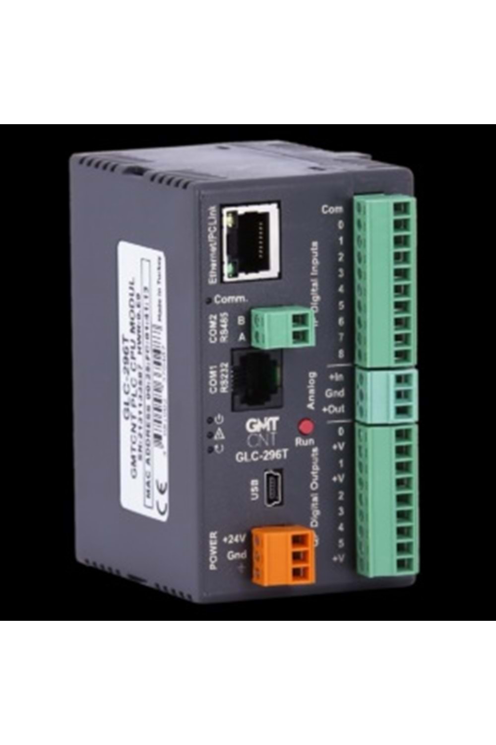 9 Dijital Giriş, 6 Transistör Çıkış, 1 Analog Giriş, 1 Analog Çıkış (Çıkışlar PNP transistördür)