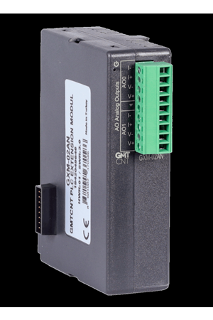 2 Kanal 0-10 VDC, 0-20 mA, 4-20 mA analog çıkış (14 bit Çözünürlük)