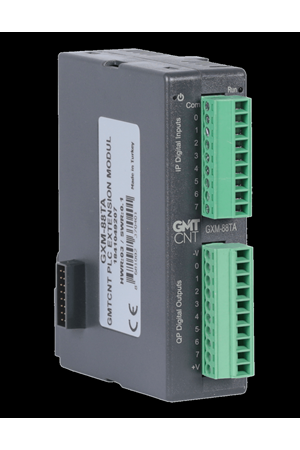 8 Kanal 24 VDC PNP/NPN dijital giriş / 8 Kanal 24 VDC 300 mA kısa devrekorumalı transistör çıkış (Çıkışlar PNP transistördür)