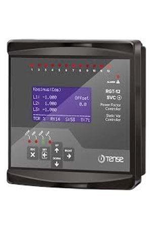 LCD ekran trifaze reaktif güç kontrol rölesi