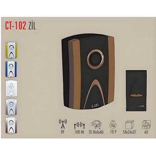 CATA CT-102 UZAKTAN KUMANDALI ZİL