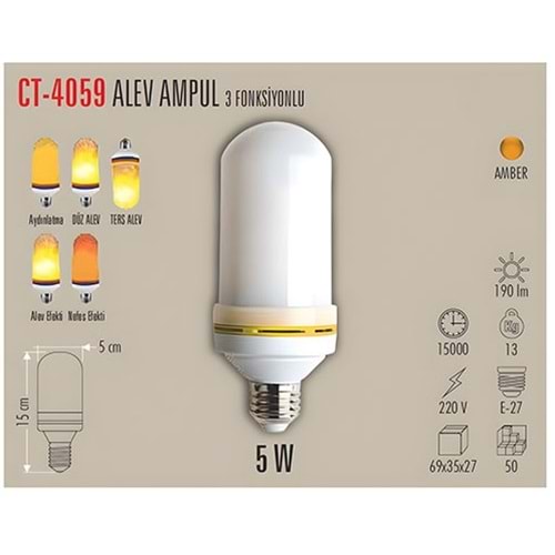 CATA CT-40595W ALEV AMPUL (E27)