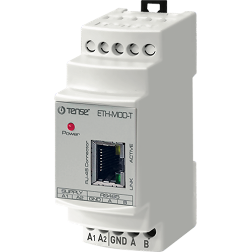 Ethernet Modem, RS-485, TCP-IP uyumlu, 10/100 Mbps ethernet, izoleli, ModBus iletişim, Maksimum 230400 Bps BESLEME:24V AC