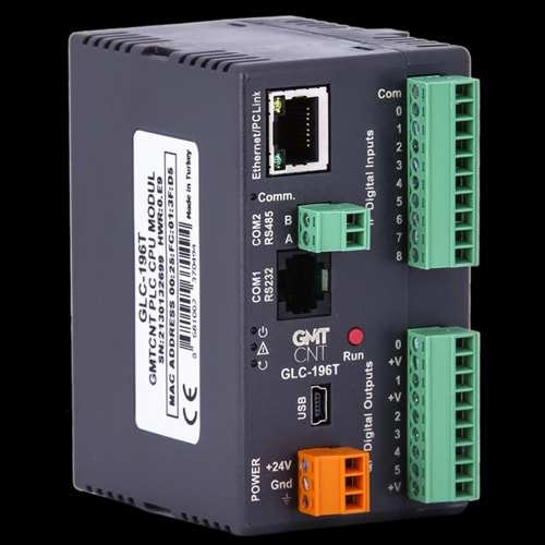 9 Dijital Giriş, 6 Transistör Çıkışlı CPU (Çıkışlar PNP transistördür)