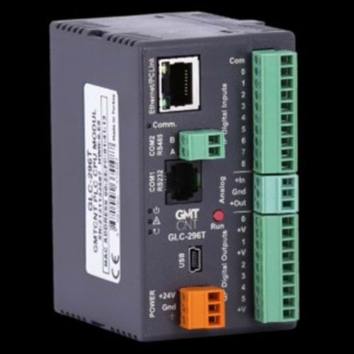 9 Dijital Giriş, 6 Transistör Çıkış, 1 Analog Giriş, 1 Analog Çıkış (Çıkışlar PNP transistördür)