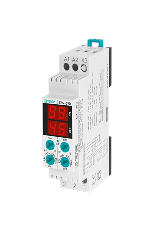 Multifonksiyonlu Flaşör Rölesi DIN II Kutu
