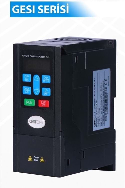 AC Motor Sürücü, Tek Faz 220VA, 0.4 kW, GESI