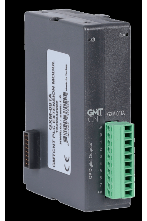 8 Kanal 24 VDC 300 mA kısa devre korumalı transistör çıkış(Çıkışlar PNP transistördür)