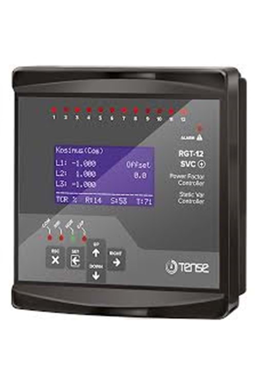 LCD ekran trifaze reaktif güç kontrol rölesi