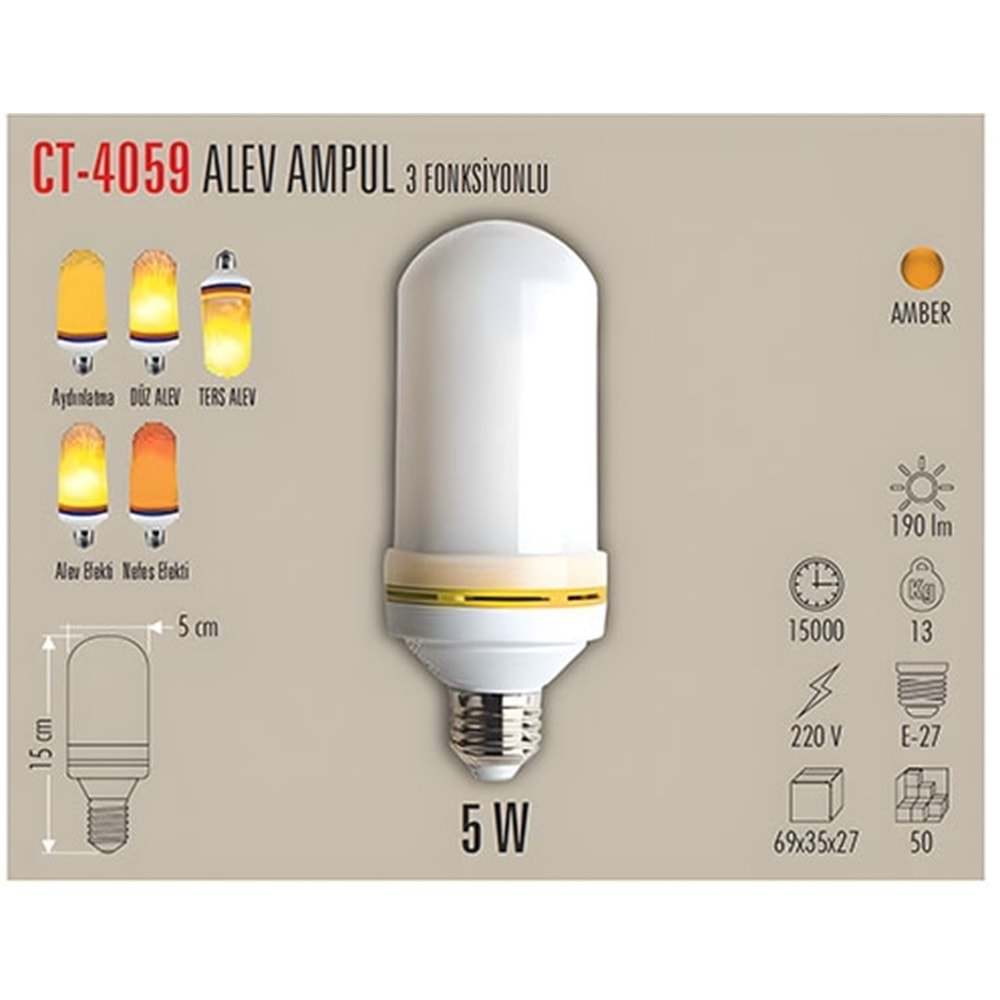 CATA CT-40595W ALEV AMPUL (E27)