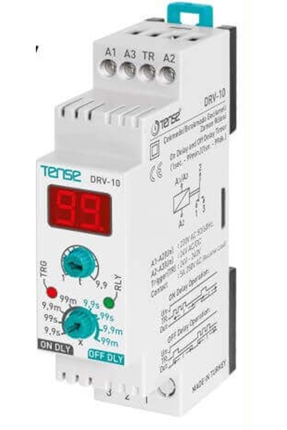 Multifonskiyonlu Zaman Rölesi (220/24V AC) DIN II Kutu