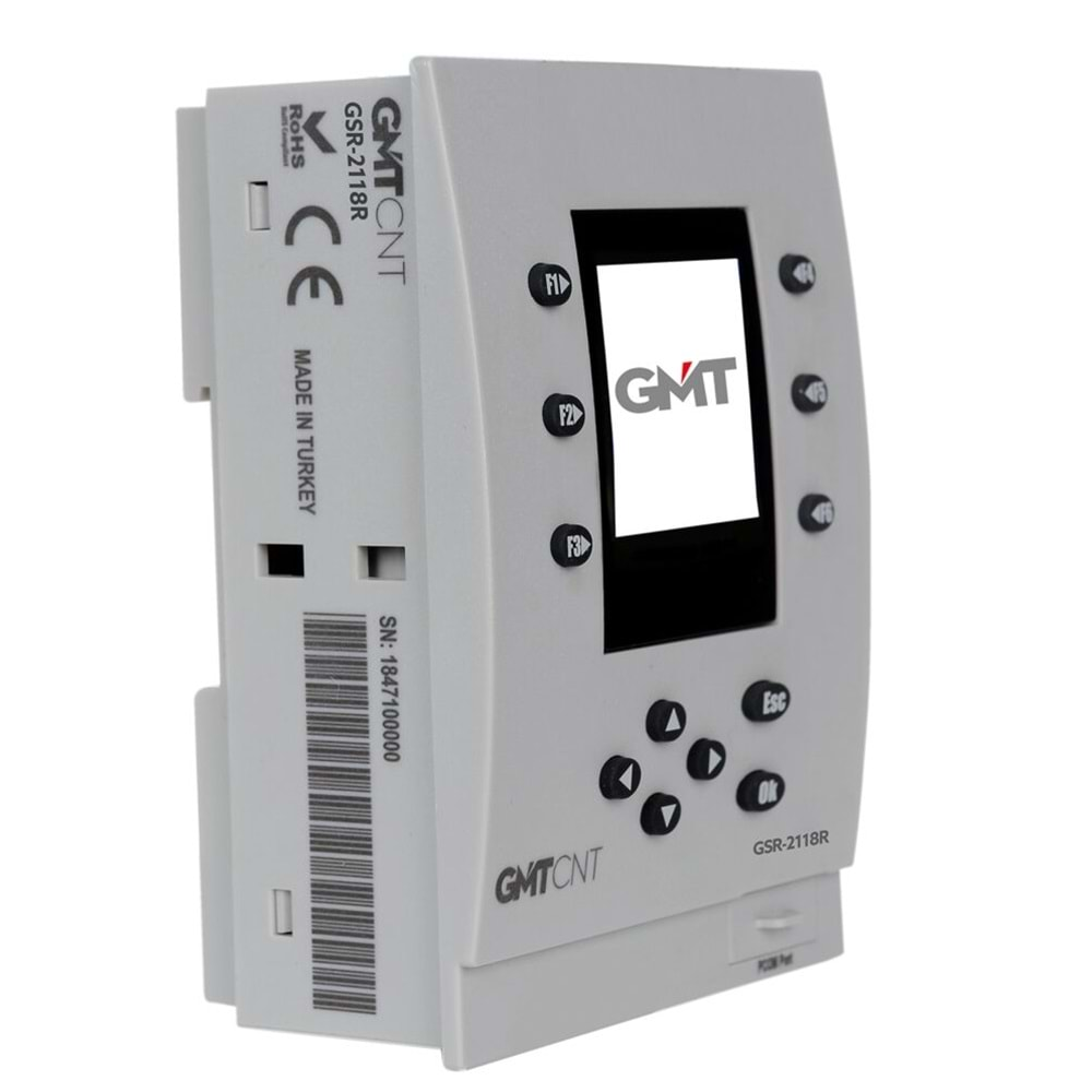 GSR-2108T Ekranlı Mini PLC 10 DI / 8 TO 1.8” TFT LCD