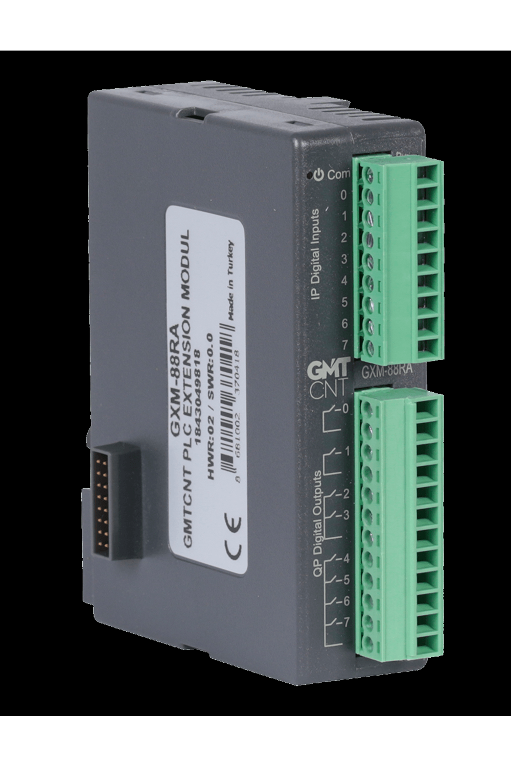 8 Kanal 24 VDC PNP/NPN dijital giriş / 8 Kanal (5A @ 250 VAC) Röle çıkış